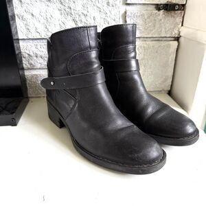 Born Boots Tori Leather Moto Motorcycle Ankle Bootie Chelsea Punk Rock Women 9.5